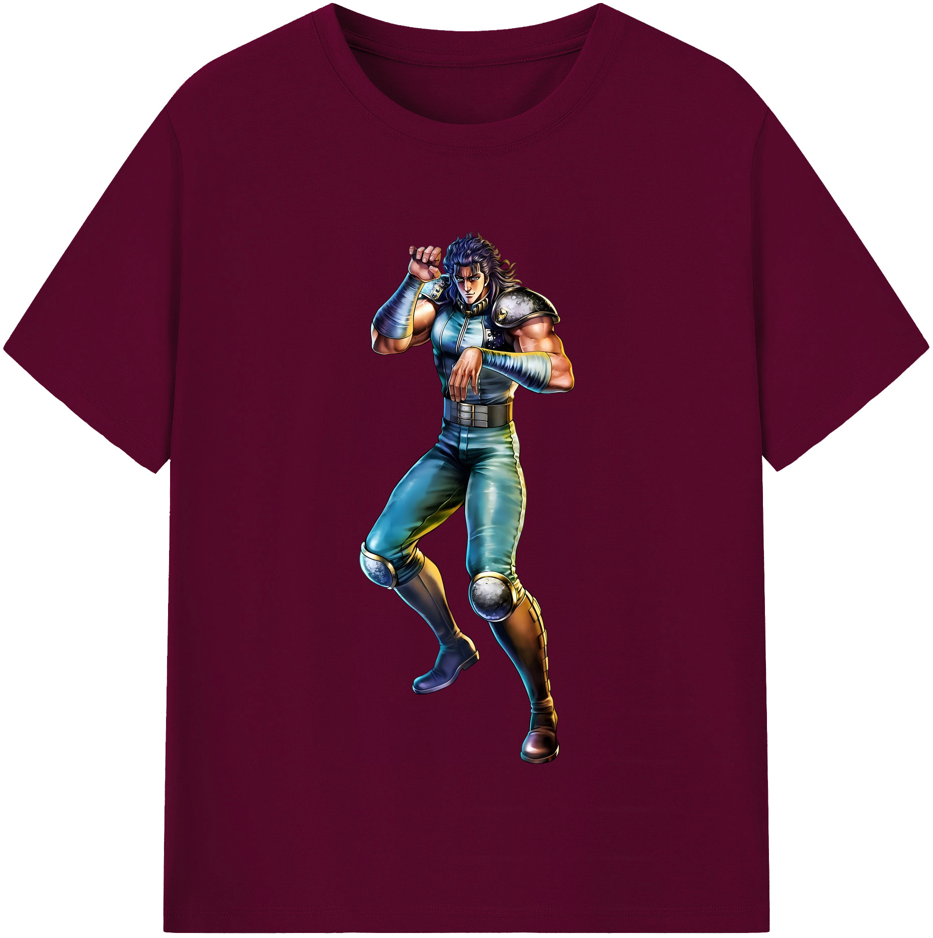 （画像用） 北斗の拳 Fist of the North Star レディースカジュアルプリントTシャツ（綿100％）